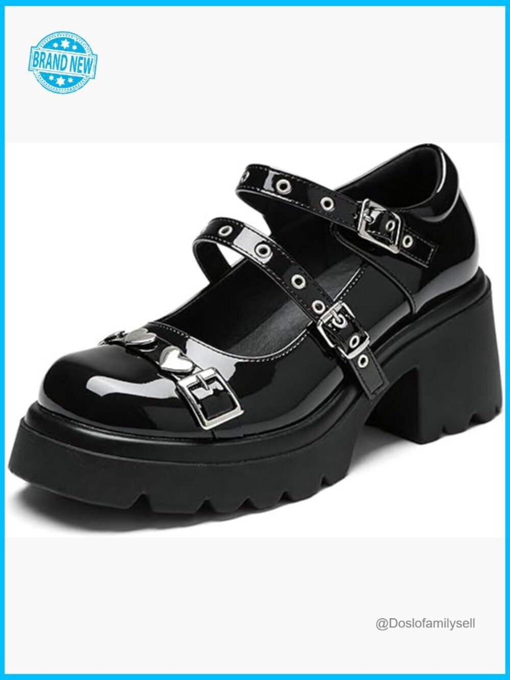 Platform Mary Janes Chunky Heels Kawaii Bow Vintage Lace Up Dress Pumps